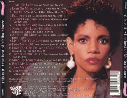 Melba Moore : This Is It - The Best Of Melba Moore (CD, Comp)