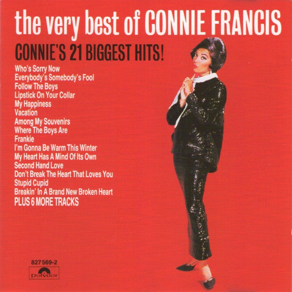 Connie Francis : The Very Best Of Connie Francis (Connie's 21 Biggest Hits!) (CD, Comp, Mono, RM)