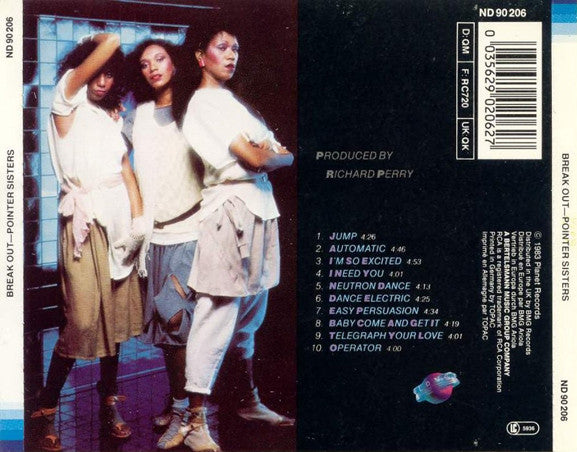 Pointer Sisters : Break Out (CD, Album, RE)