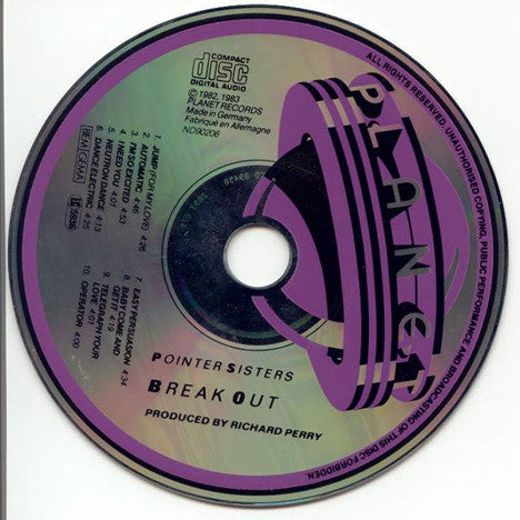 Pointer Sisters : Break Out (CD, Album, RE)