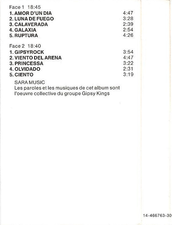 Gipsy Kings : Luna De Fuego (Cass, RE)