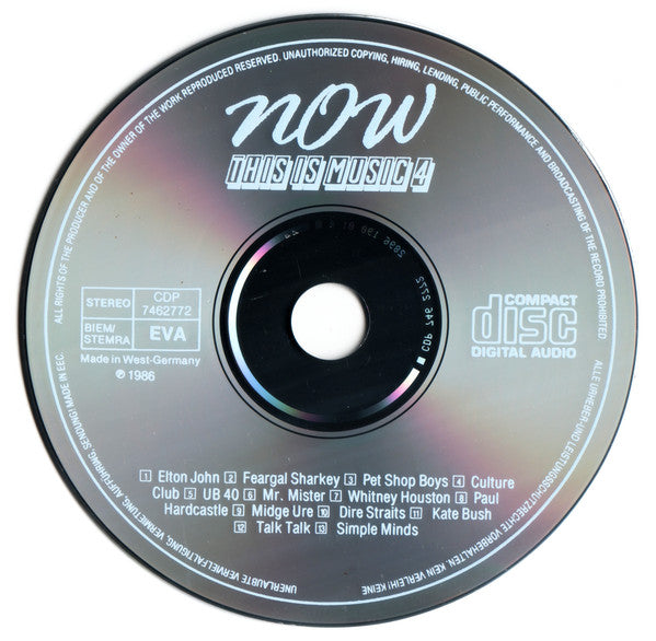 Various : Now This Is Music 4 (CD, Comp)