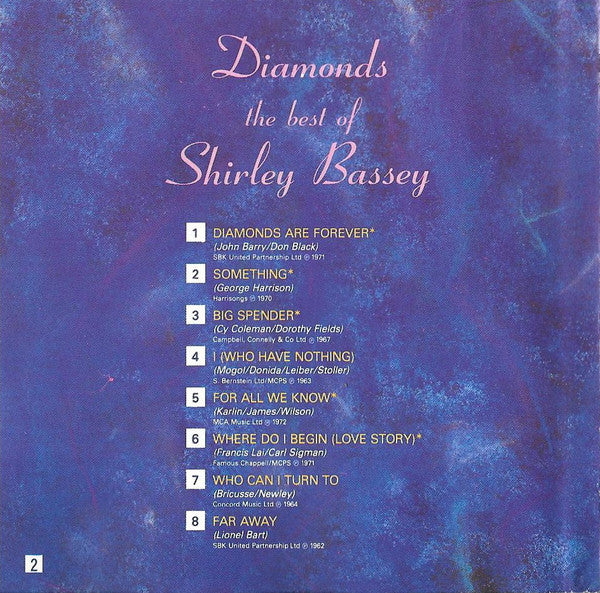 Shirley Bassey : Diamonds: The Best Of Shirley Bassey (CD, Comp)