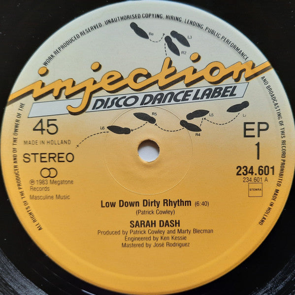 Sarah Dash : Low Down Dirty Rhythm (12", EP)