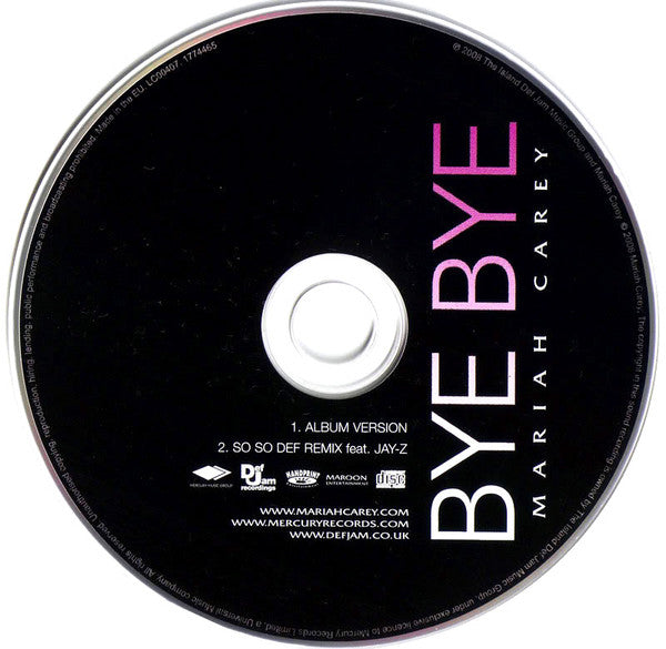 Mariah Carey : Bye Bye (CD, Single, CD1)