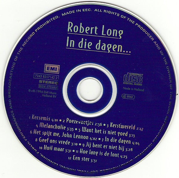 Robert Long : In Die Dagen... (CD, Album)