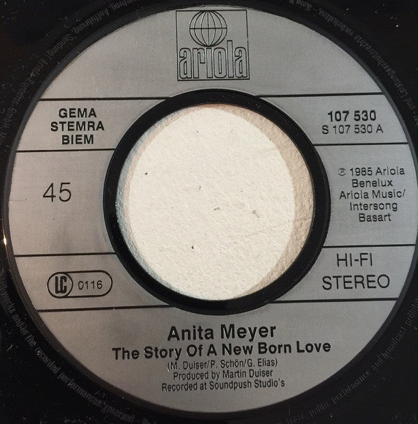 Anita Meyer : The Story Of A New Born Love (7", Single)