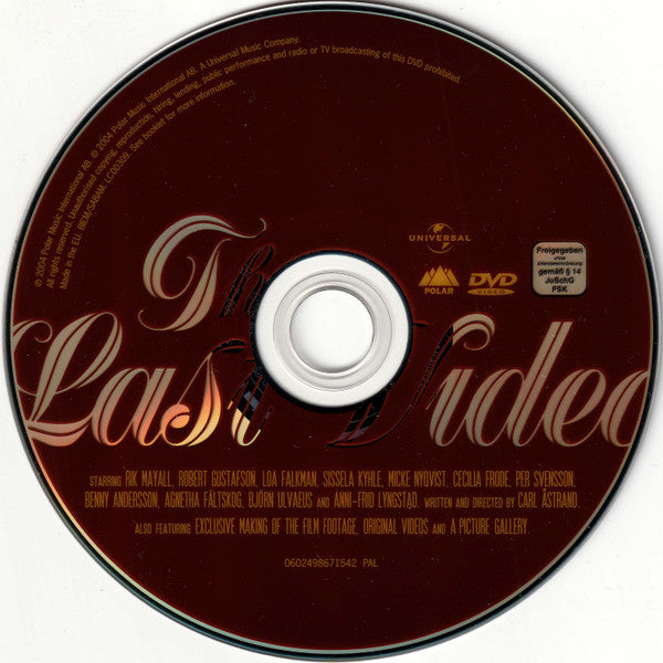 ABBA : The Last Video (DVD-V, Single, PAL)