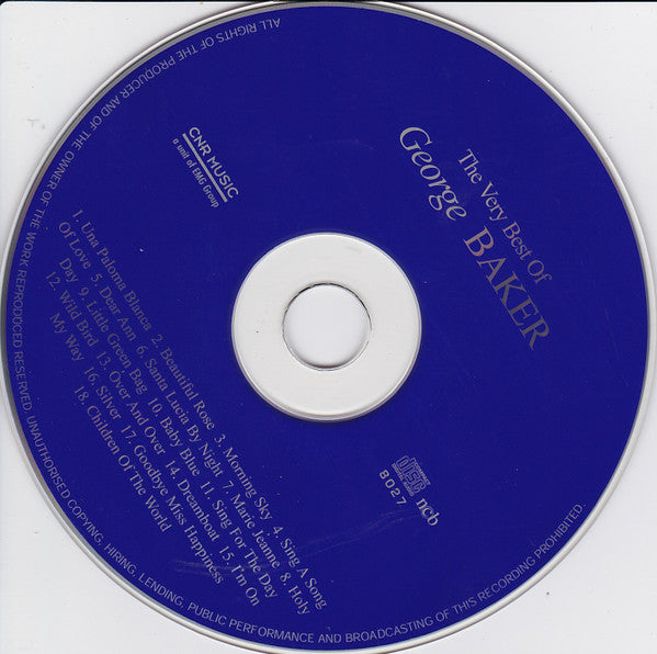 George Baker : The Very Best Of (CD, Comp)