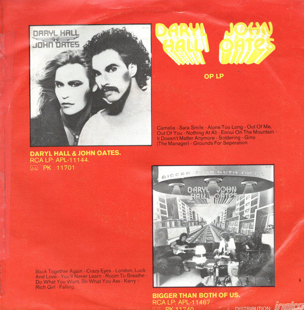 Daryl Hall & John Oates : Rich Girl (7", Single)