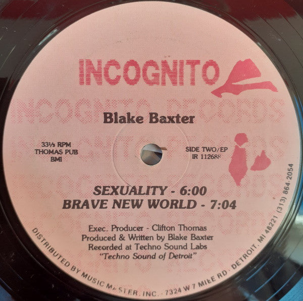 Blake Baxter : EP (12", EP, Unofficial)