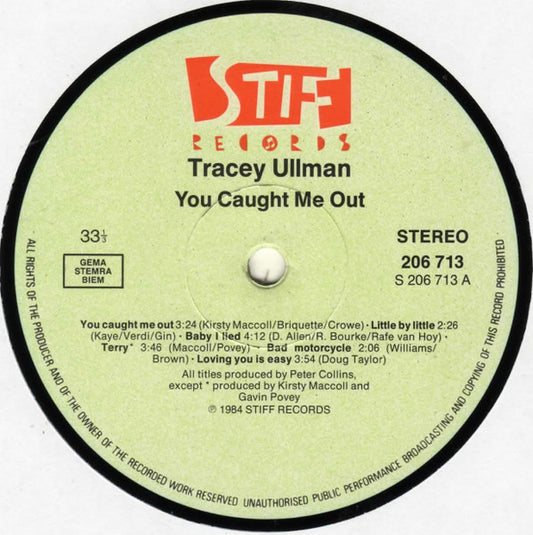 Tracey Ullman : You Caught Me Out (LP, Album)