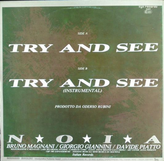 N.O.I.A. : Try And See (12")