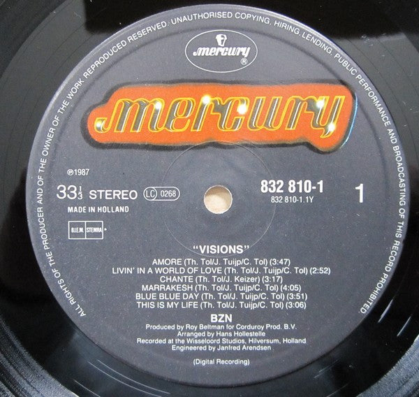 BZN : Visions (LP, Album)