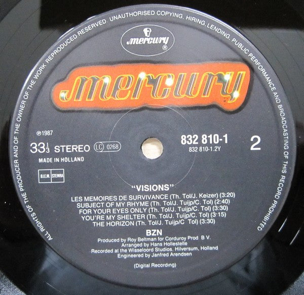 BZN : Visions (LP, Album)