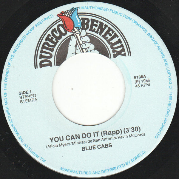 Blue Cabs : You Can Do It Rap (7", Single)