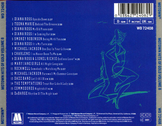 Various : Motown Hits Of Gold Volume 8 (CD, Comp)