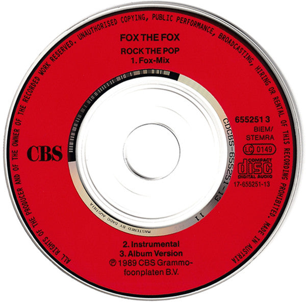 Fox The Fox : Rock The Pop (CD, Mini, Maxi)