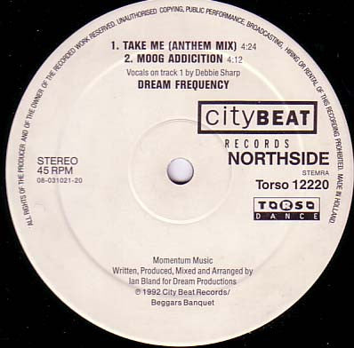 Dream Frequency : Take Me (12", Single)