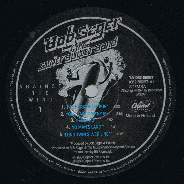 Bob Seger And The Silver Bullet Band : Against The Wind (LP, Album)