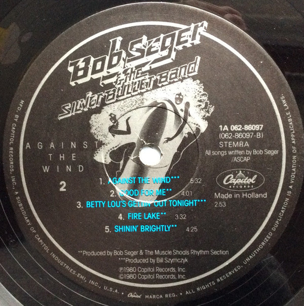 Bob Seger And The Silver Bullet Band : Against The Wind (LP, Album)