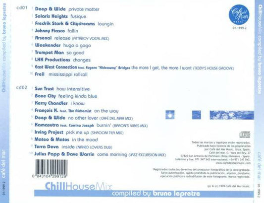 Various : Café Del Mar - Chillhouse Mix (2xCD, Comp, Mixed)