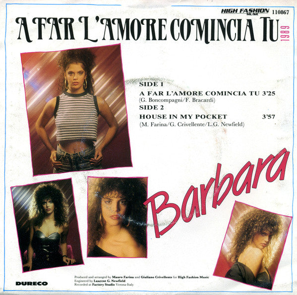 Barbara : A Far L'Amore Comincia Tu (7", Single)