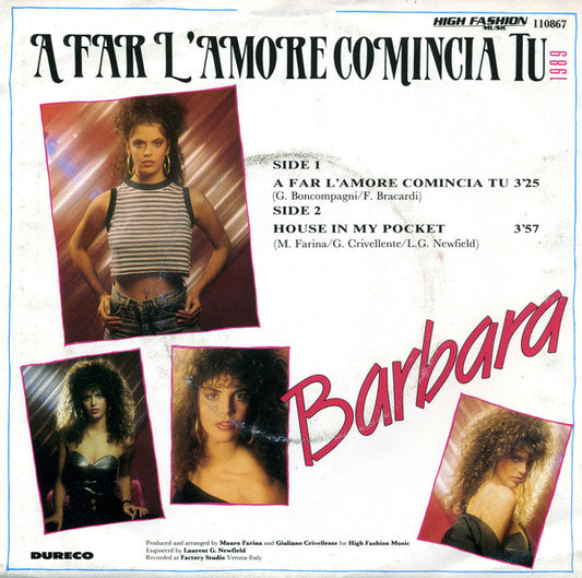 Barbara : A Far L'Amore Comincia Tu (7", Single)