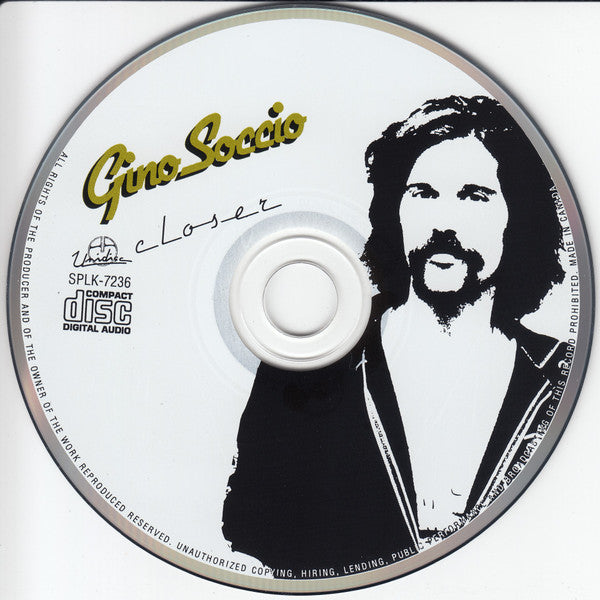 Gino Soccio : Closer (CD, Album, RE)