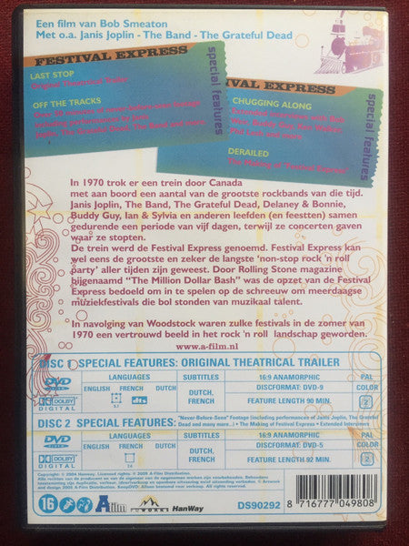 Various : Festival Express  (2xDVD-V, PAL, Reg)