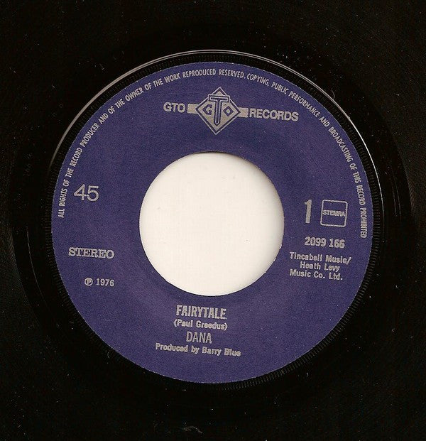 Dana (9) : Fairytale (7", Single)
