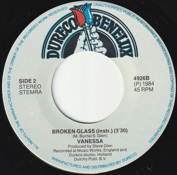 Vanessa (2) : Broken Glass (7", Single)