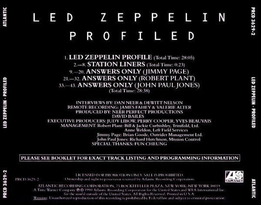 Led Zeppelin : Profiled (CD, Promo)