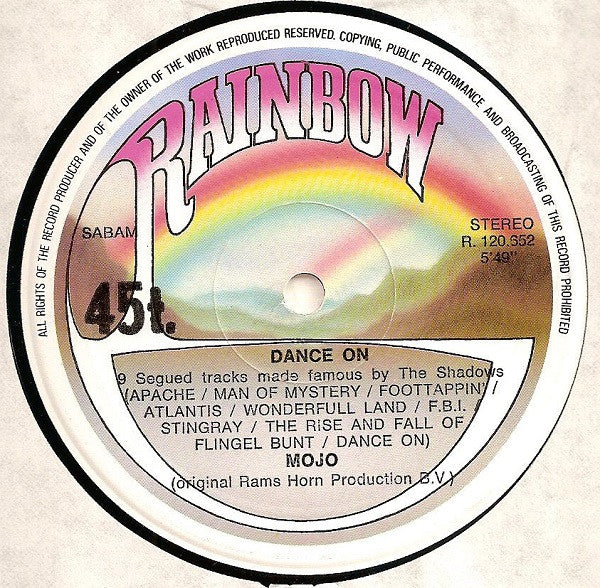 Mojo (12) / Rainbow Studio Orchestra : Dance On / Memories Of The Wind (12")