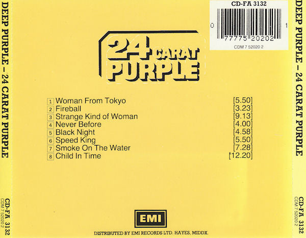 Deep Purple : 24 Carat Purple (CD, Comp, RE)