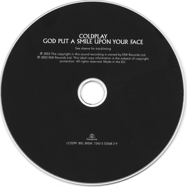 Coldplay : God Put A Smile Upon Your Face (CD, Single)