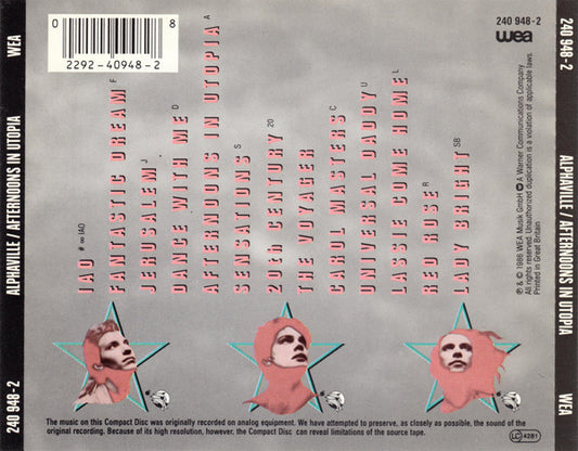 Alphaville : Afternoons In Utopia (CD, Album)
