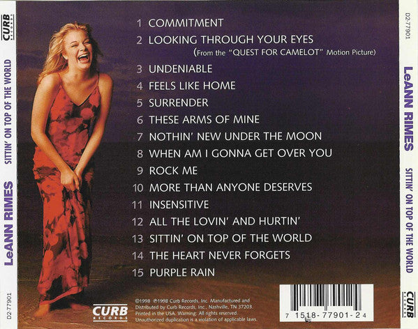 LeAnn Rimes : Sittin' On Top Of The World (CD, Album)
