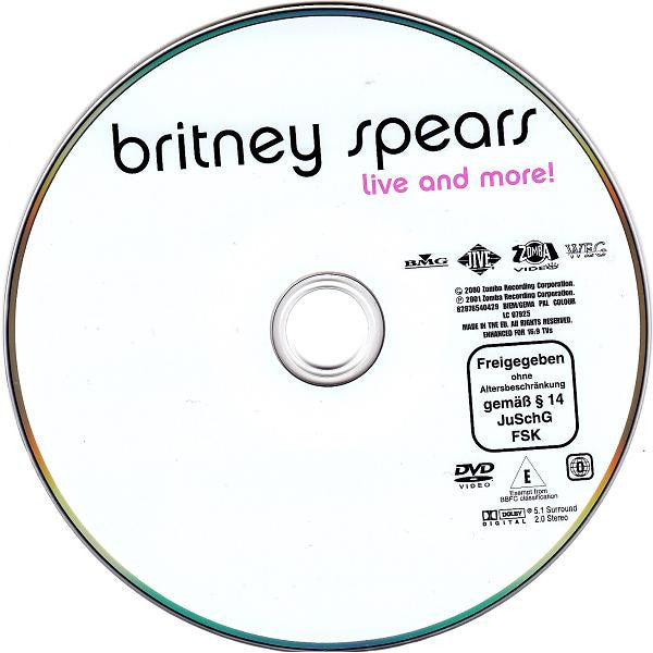 Britney Spears : Live And More! (DVD-V, RE, PAL)