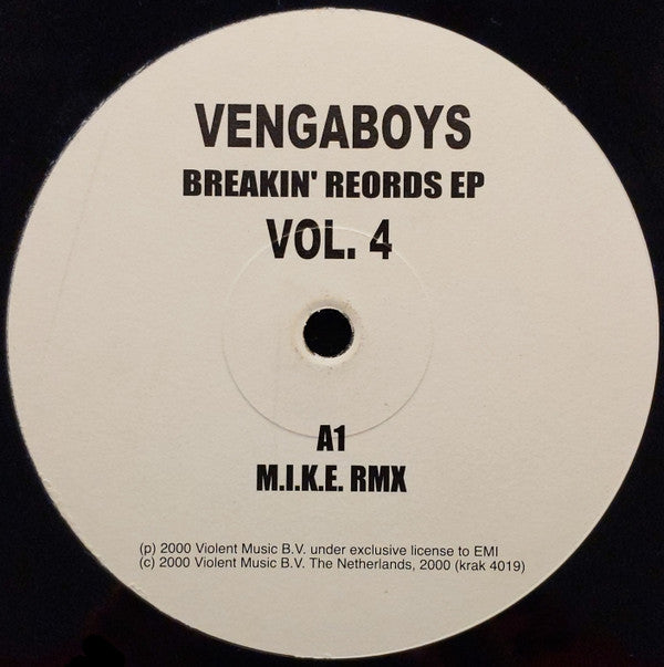 Vengaboys : Breakin' Records EP Vol. 4 (12", EP)