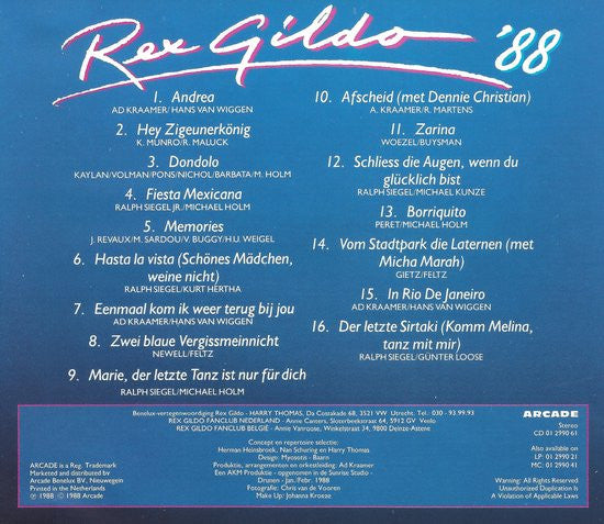 Rex Gildo : Rex Gildo '88 (CD, Album)