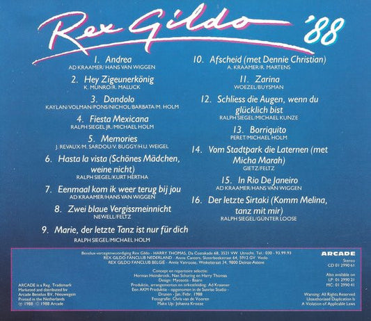 Rex Gildo : Rex Gildo '88 (CD, Album)