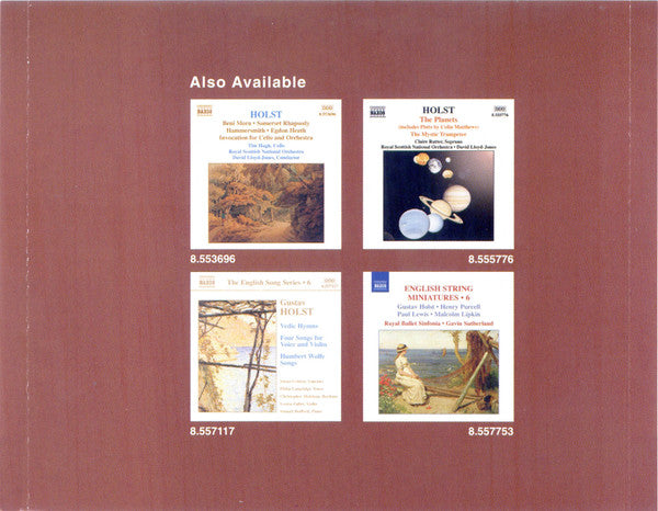 Gustav Holst, English Sinfonia, Howard Griffiths, Janice Graham, Sarah Ewins, Andriy Viytovych, Anna Pyne, Philip Harmer : Double Concerto (CD)