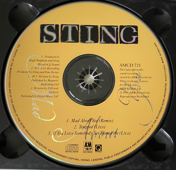 Sting : Mad About You (CD, Single, Ltd, Num)