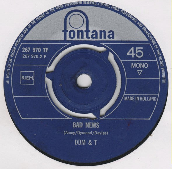 Dozy, Beaky, Mick & Tich : Tonight Today (7", Single, Mono)