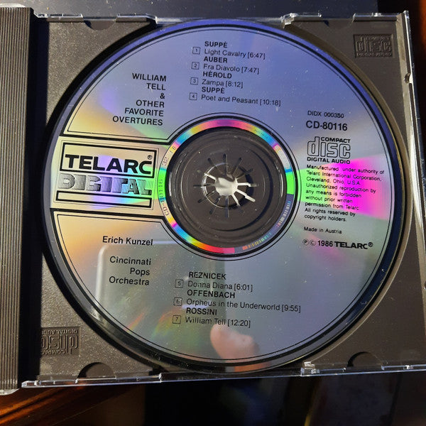 Erich Kunzel, Cincinnati Pops Orchestra : William Tell & Other Favorite Overtures (CD, Album, RE)