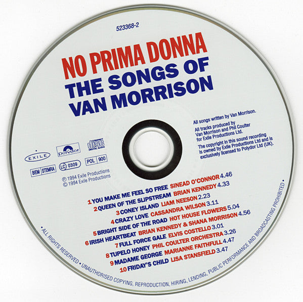 Various : No Prima Donna (The Songs Of Van Morrison) (CD)