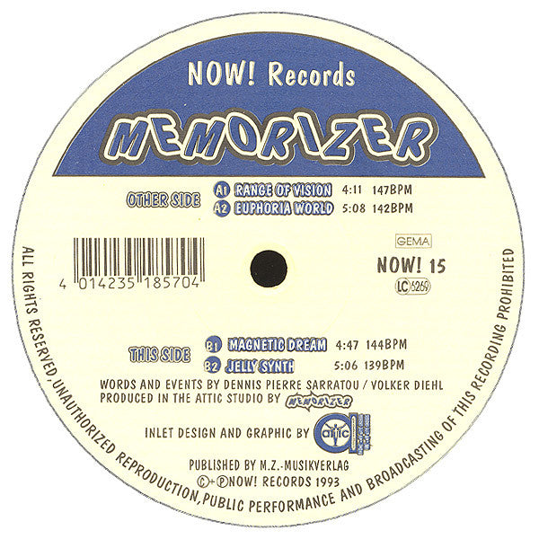 Memorizer : Range Of Vision (12")