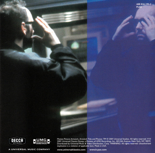 Edward Shearmur : K-Pax (Original Motion Picture Soundtrack) (CD, Album, RP)