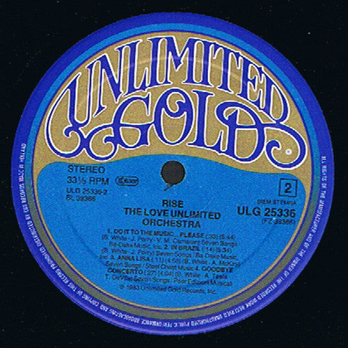 Love Unlimited Orchestra : Rise (LP, Album)